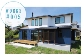 WORKS #005 白と青の家 [宮崎市島之内]