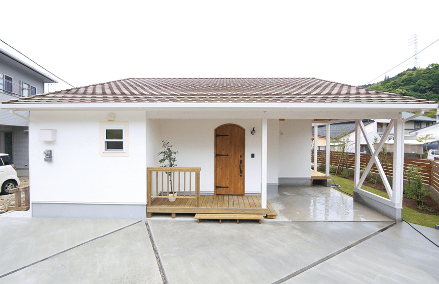 WORKS #010 ロフトのある白い家 [延岡市古城町]