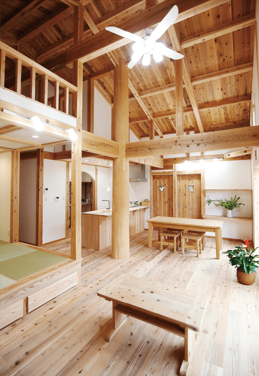 開放的な吹き抜け空間