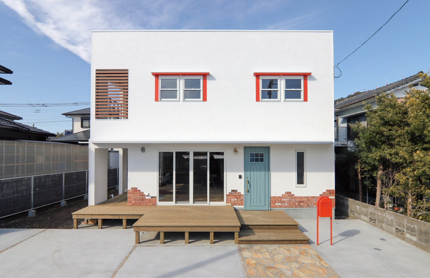 WORKS #012 白壁映えるスクエアの家 [延岡市平原町]