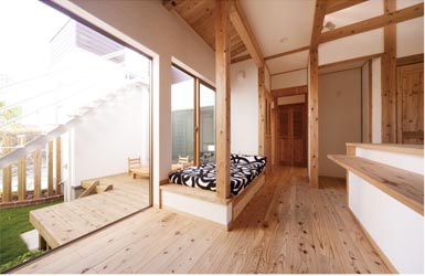 小上がりの「お昼寝スペース」は、多様な用途で使える場です。